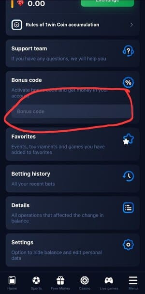 Terms and Conditions for Using Promo Codes on 1Win