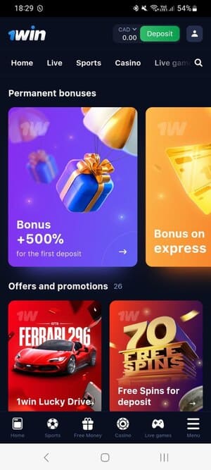 Bonuses and Promotions in the 1Win App